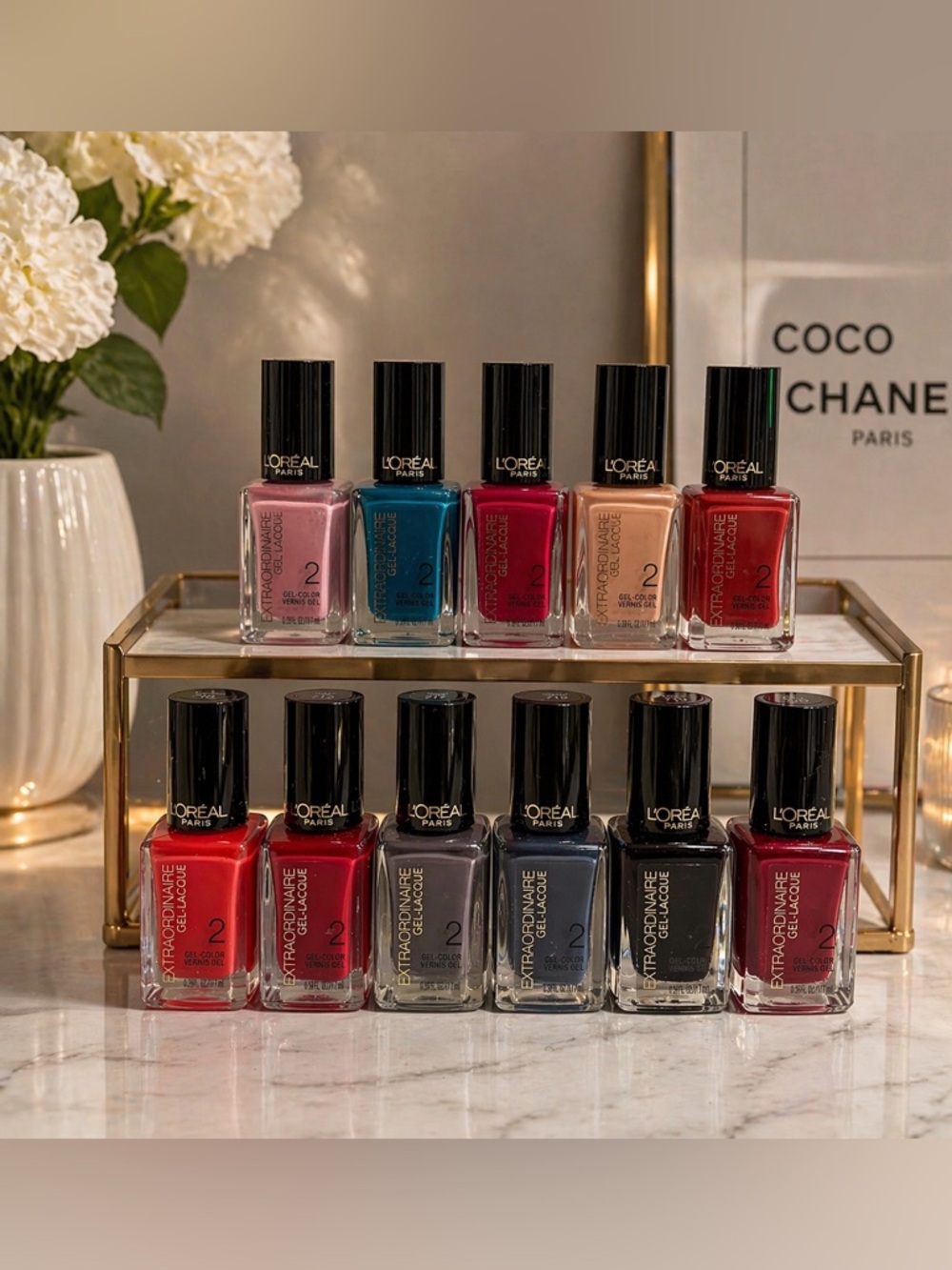 L’Oreal Paris Extraordinaire Gel Lacque Nail Polish Discontinued ( Lot of 11 )